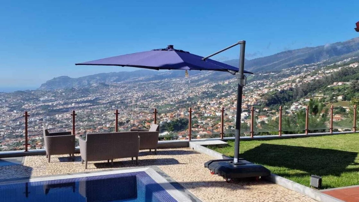 Sao Goncalo Villa | Villa With heated Private Pool(additional cost) & Sea View of whole of Funchal