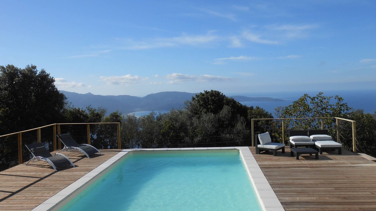 Olmeto Villa | Villa with heated private pool and panoramic view of the sea – 8 people