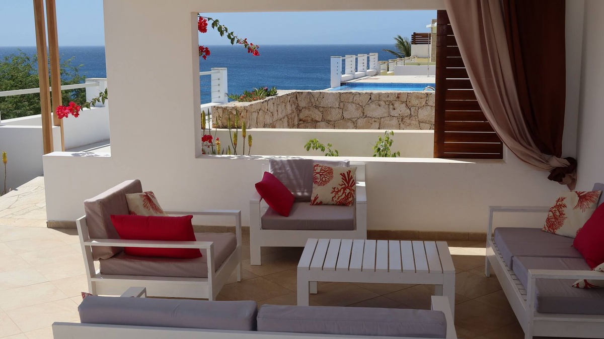 Maio Villa | Villa with private pool, Island of Maio archipelago of Cape Verde terraces ocean view