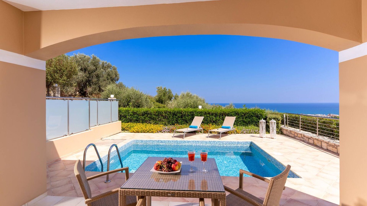 Adelianos Kampos Villa | Villa With Sea View, Breakfast included, 800 Metres From Sandy Beach, Playground