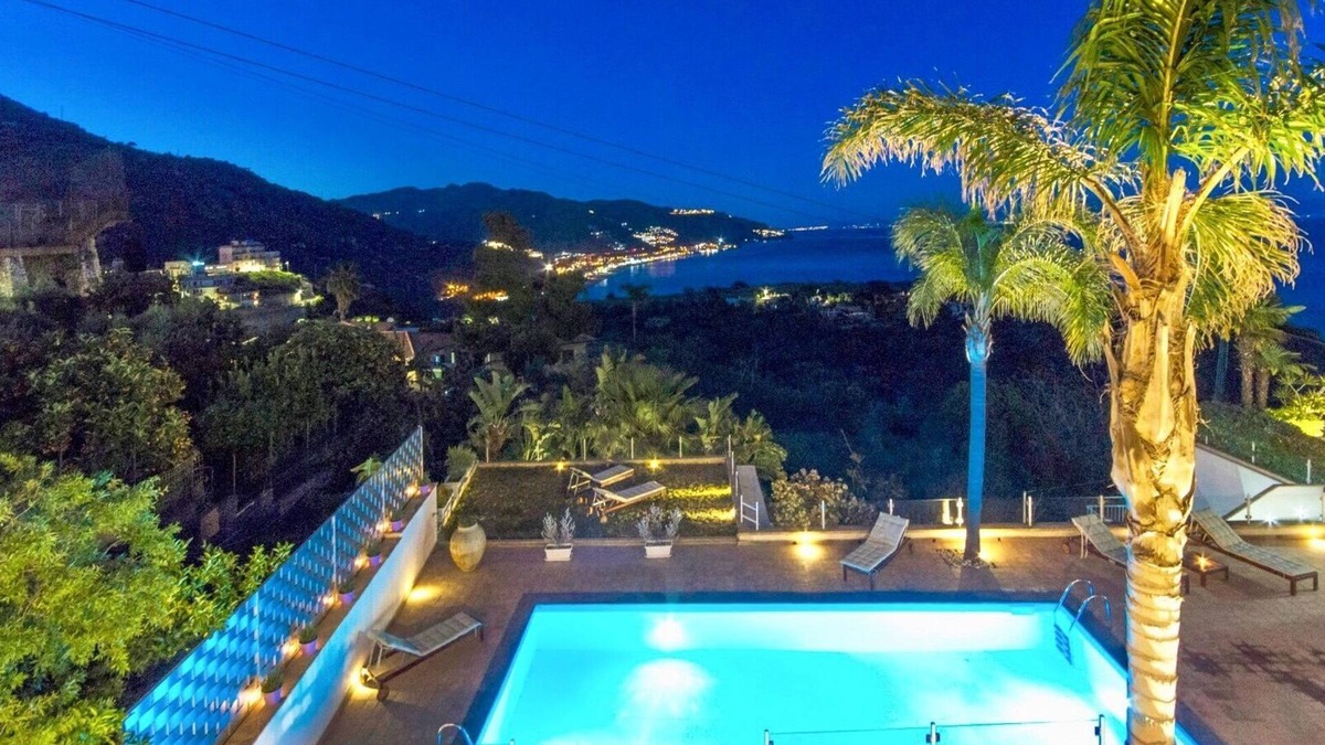 Taormina Villa | Villa Zagara Taormina Luxury Retreat for Groups Sea View Pool Jacuzzis