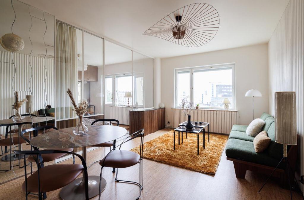 Meilahti Apartment | Vintage Glamour Suite, parveke, parkkipaikka