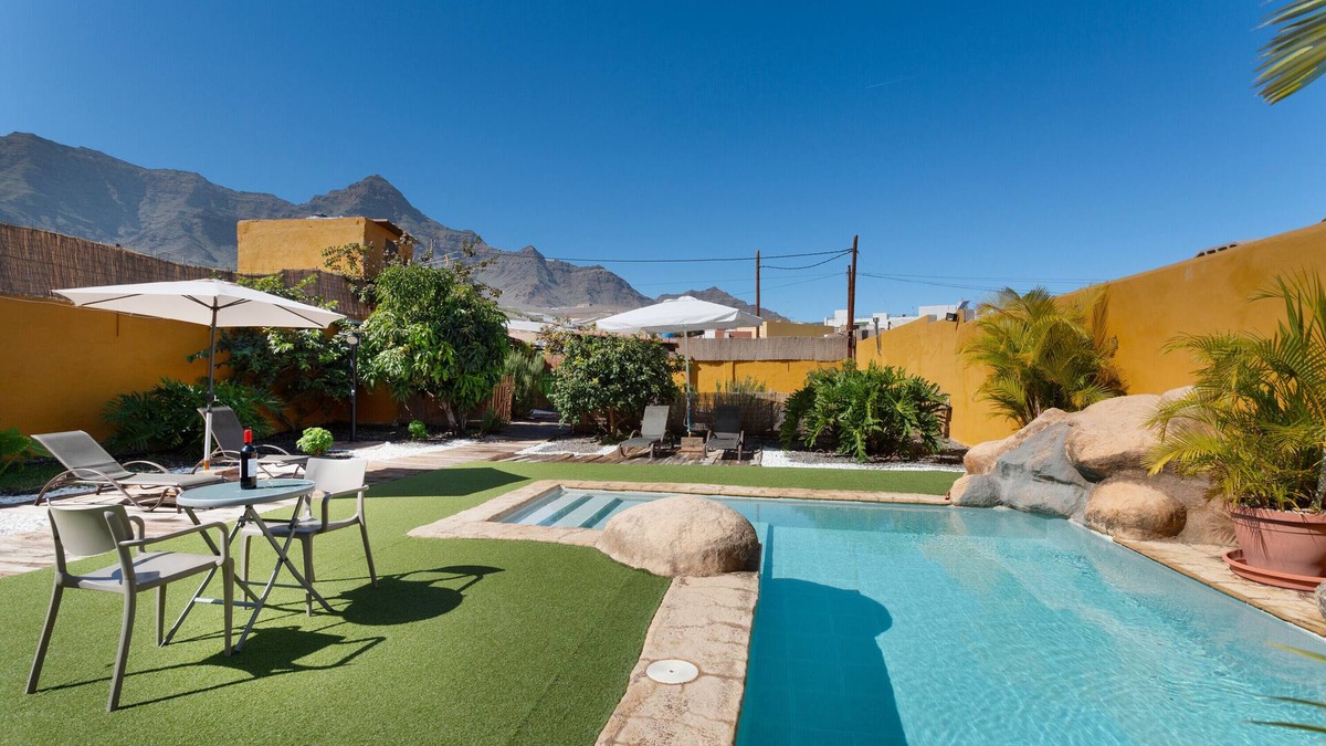 La Aldea de San Nicolas Villa | 'Vivienda Vacacional Folillo' with Private Pool, Wi-Fi and Air Conditioning
