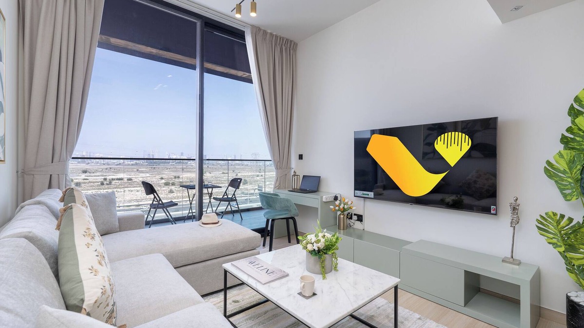Jumeirah Village Circle Apartment | Vogue | Binghatti Corner JVC-7mins Sky Dubai 3 mins Cirle Mall Brand New