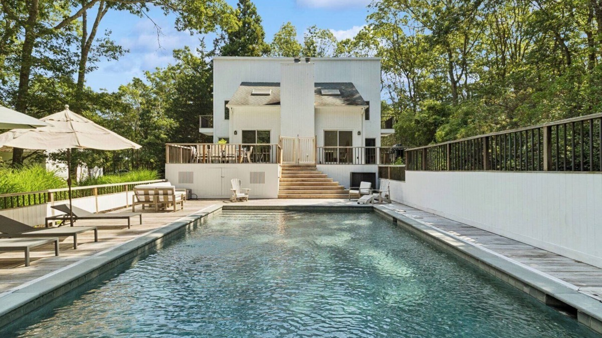 East Hampton House | Wainscott retreat w resort-style indoor-outdoor living, pool, total.