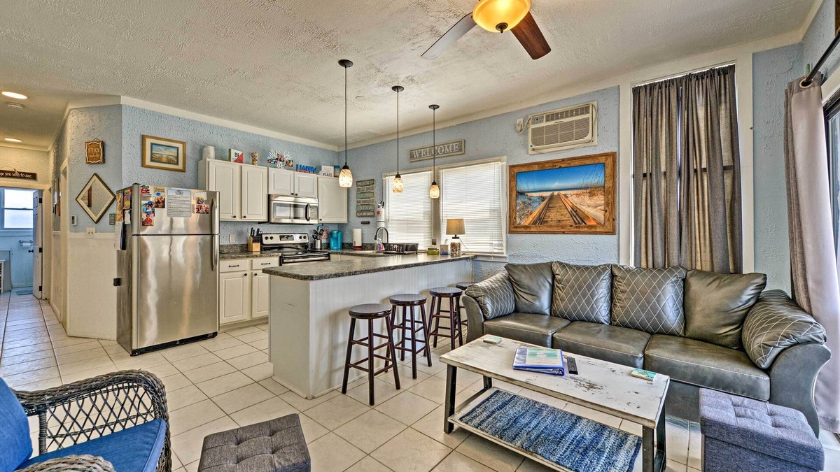 Brigantine Condo | Walk to Beach: Coastal Brigantine Condo w/Patio!