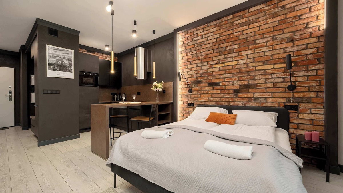 Krzyki Apartment | Walońska 19 | Atmospheric Studio for 2 | Wifi