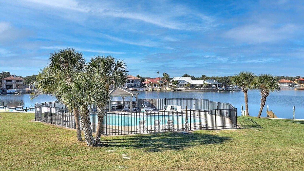 Harbor Oaks Condo | Water views, private boat dock, 2 bedroom, 2 bath Bayhouse Condo in Rockport
