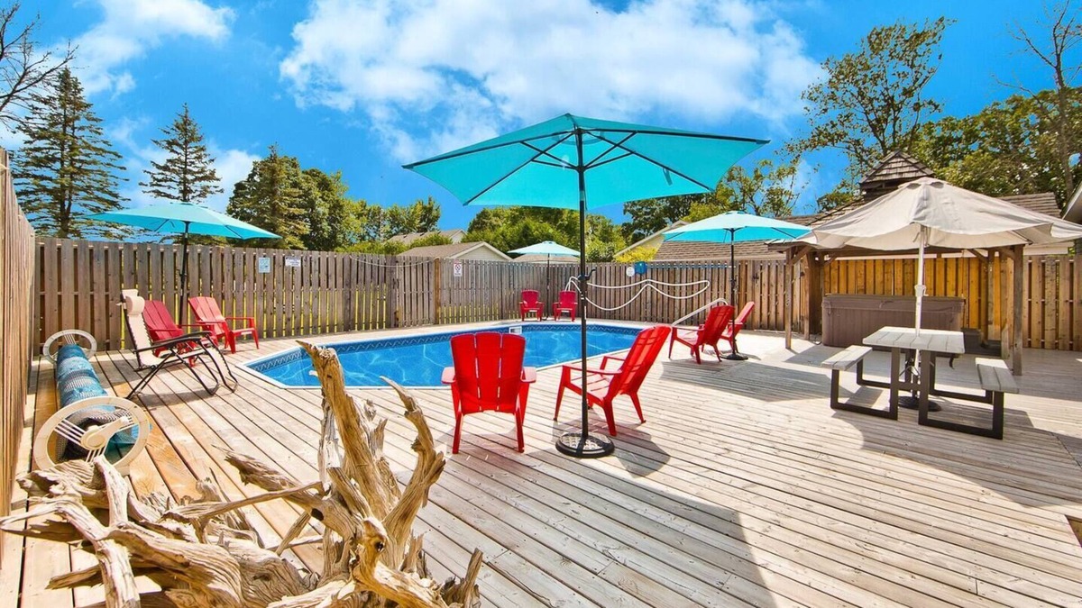 Quinte West Cottage | Waterfront Cottage with pool, hot tub & Fire Pit