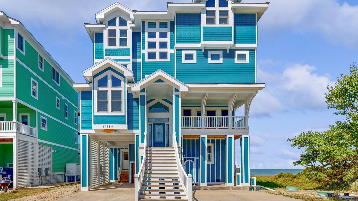 Avon House | Waterfront home with amazing sound view, private pool, hot tub, & game room