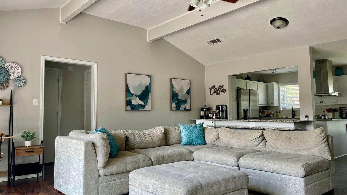 Granbury House | Waterfront home with fire pit, gameroom, and dock