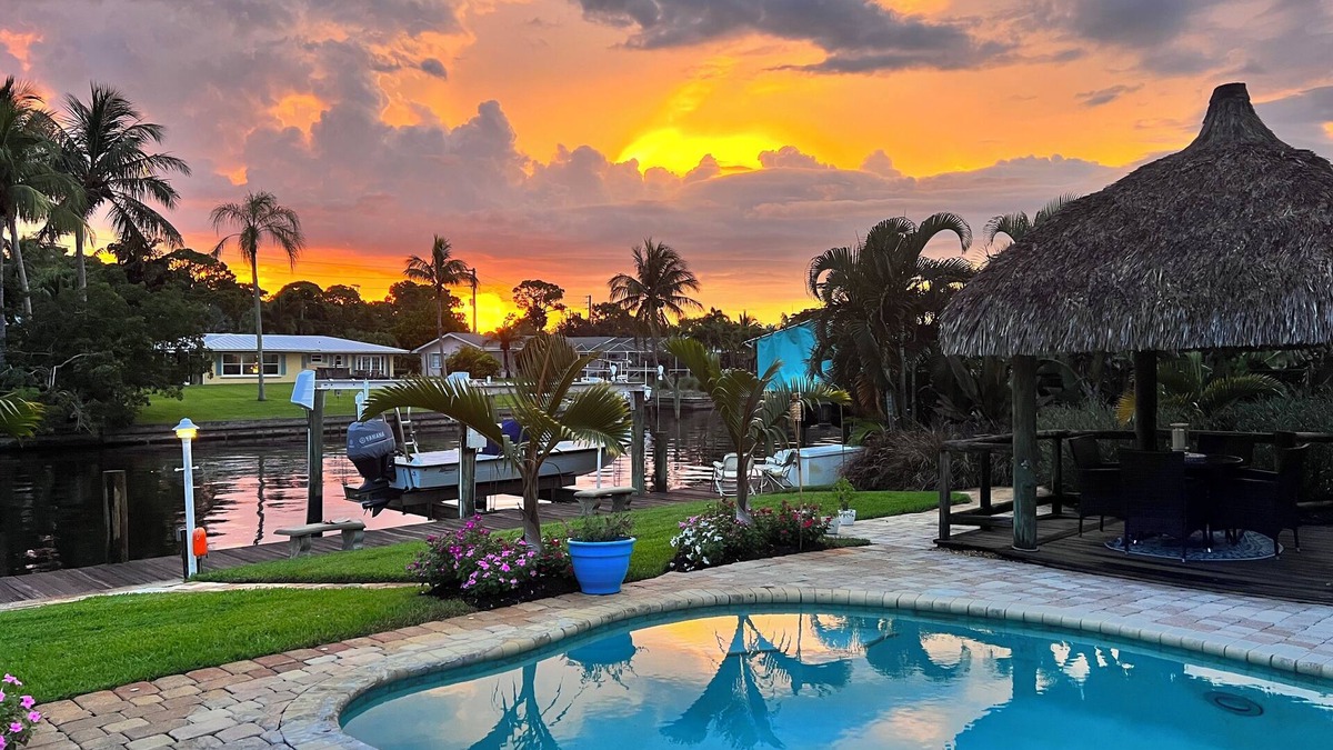 Palm City House | Waterfront home with Private Pool & Dock in Palm City. Pet friendly.