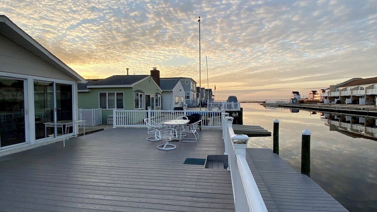 Ocean Beach I House | Waterfront Lavallette Home with Private Dock, C-A/C, Beach Badges, & Parking!