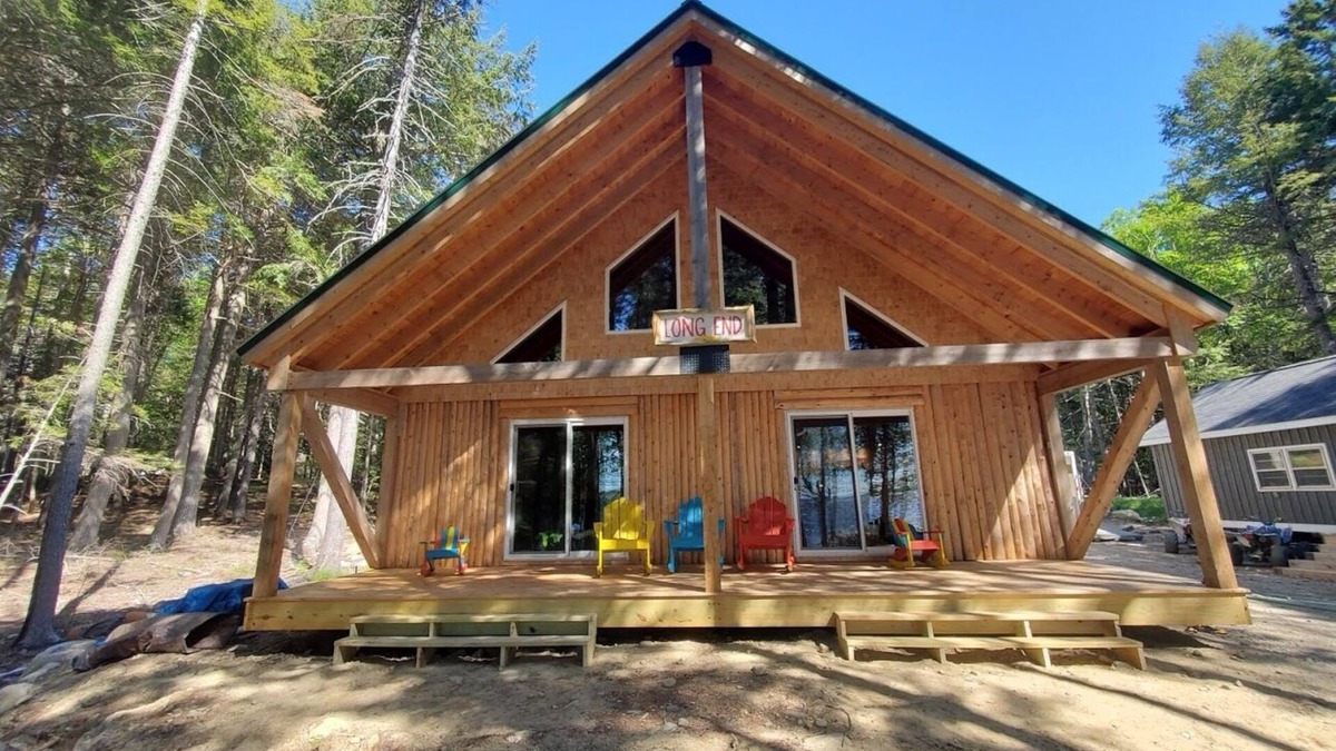 North Washington House | Waterfront Log Home on West Grand Lake