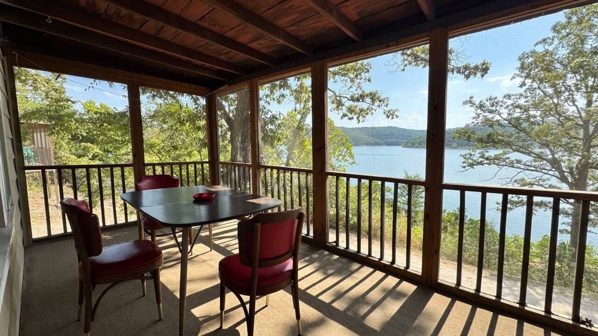 Boulder Point Cabin | Waterfront Lovers Cabin w/Pool + Dock. Pet-Friendly!