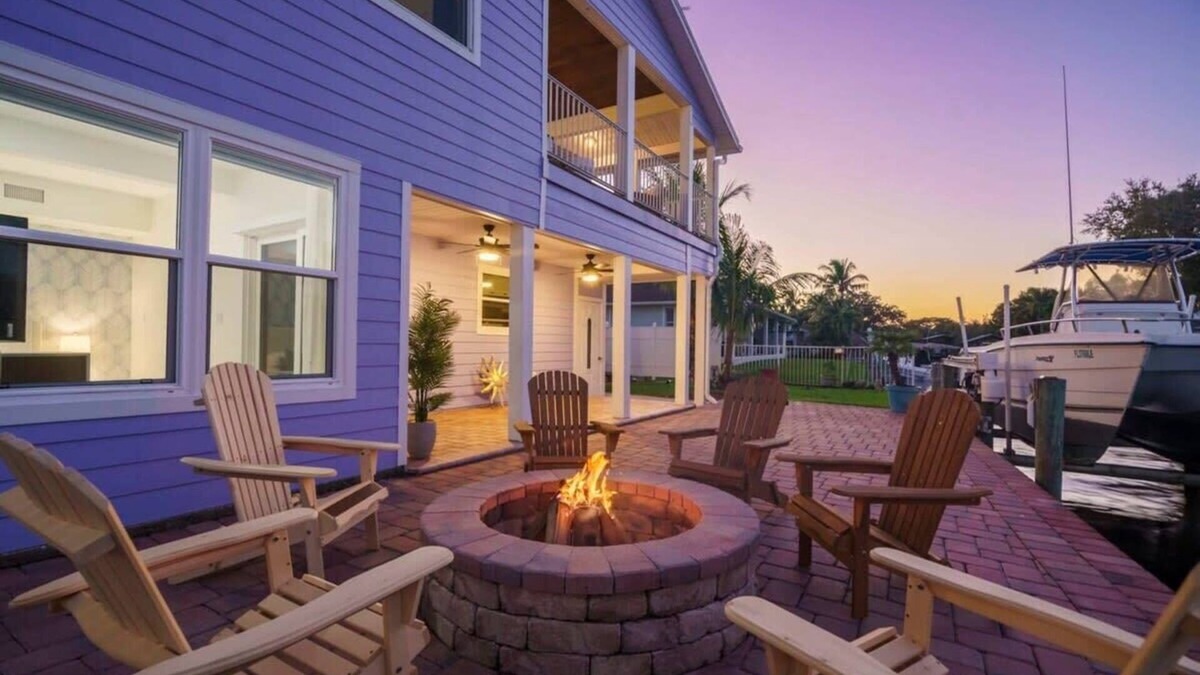 St. Lucie Village House | Waterfront Luxe Pool 6BR Home
