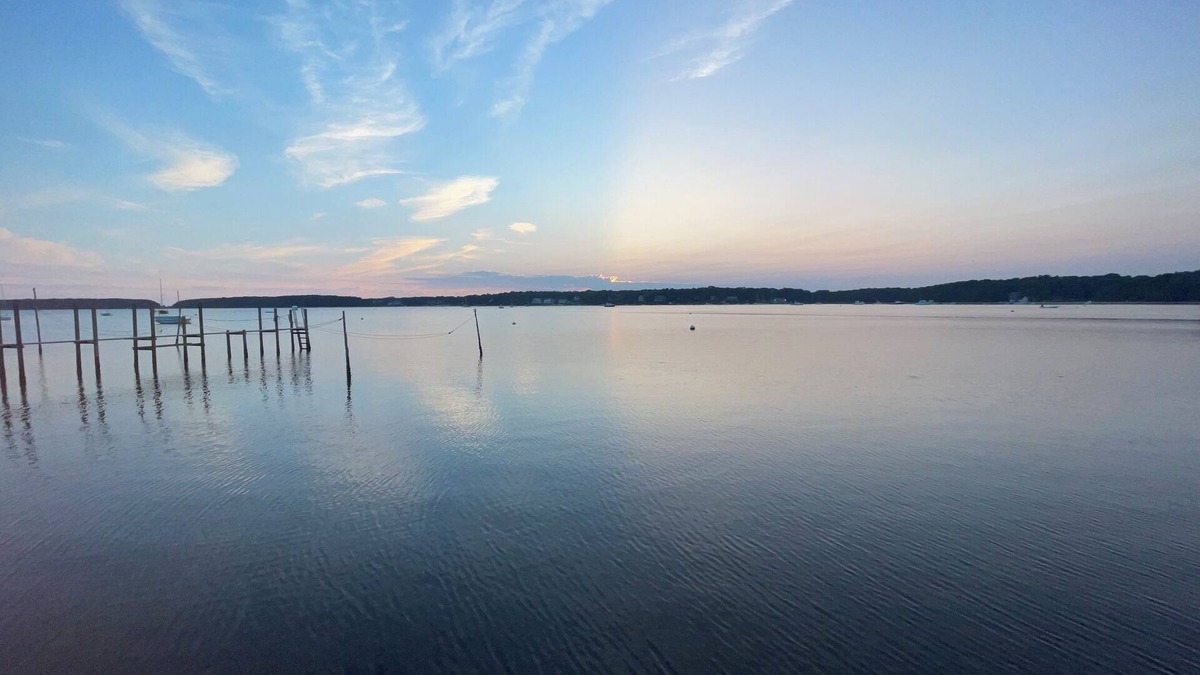 Waquoit Village Cottage | Waterfront on Waquoit Bay. 2.5 acre private. Sunsets, swim, kayaks, fish.