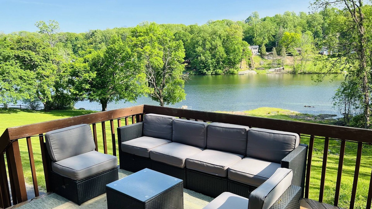 Mcafee Villa | Waterfront villa w pool, hot tub, huge backyard