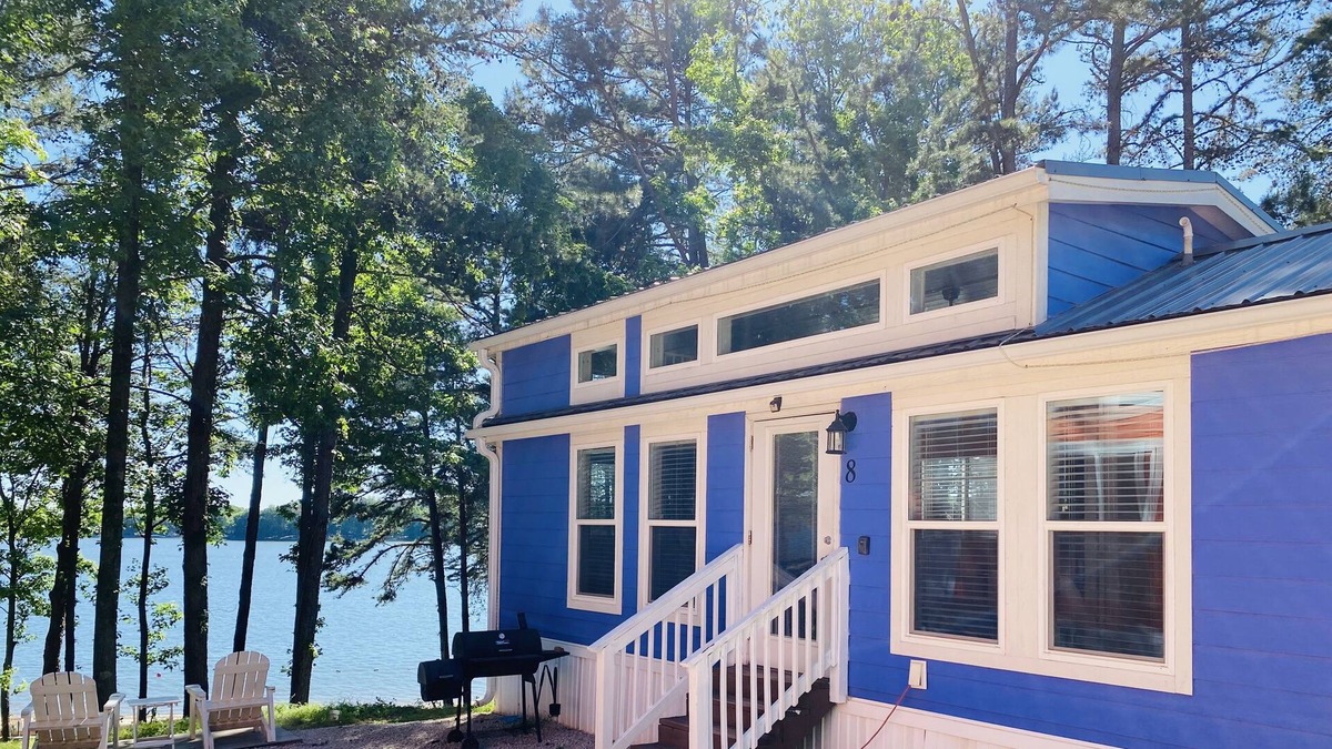 Steele Creek Cabin | Waterview Family Style Two Bedroom Cabin #8 at Long Cove Resort by RedAwning