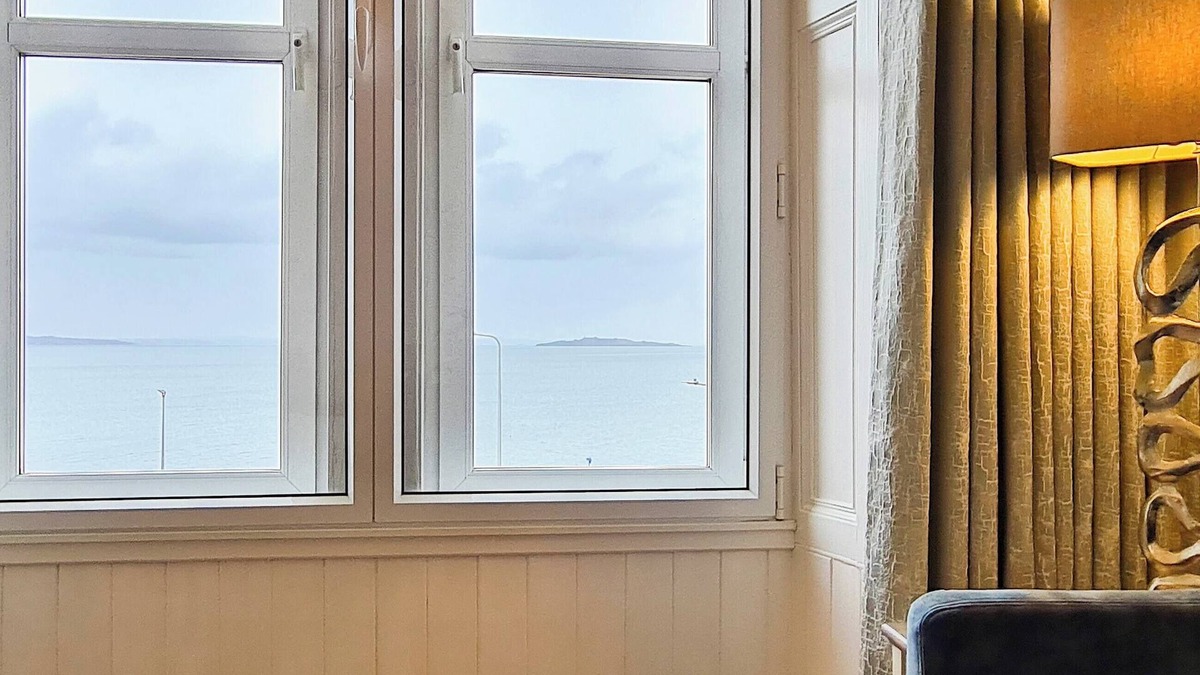 Trinity Cottage | We love the view towards Inchkeith Island over the water.