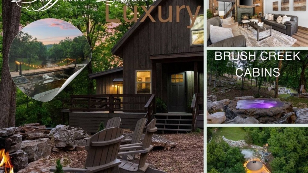Marshall Resort | Wedding Creek Swim Hot Tub Group Buffalo River