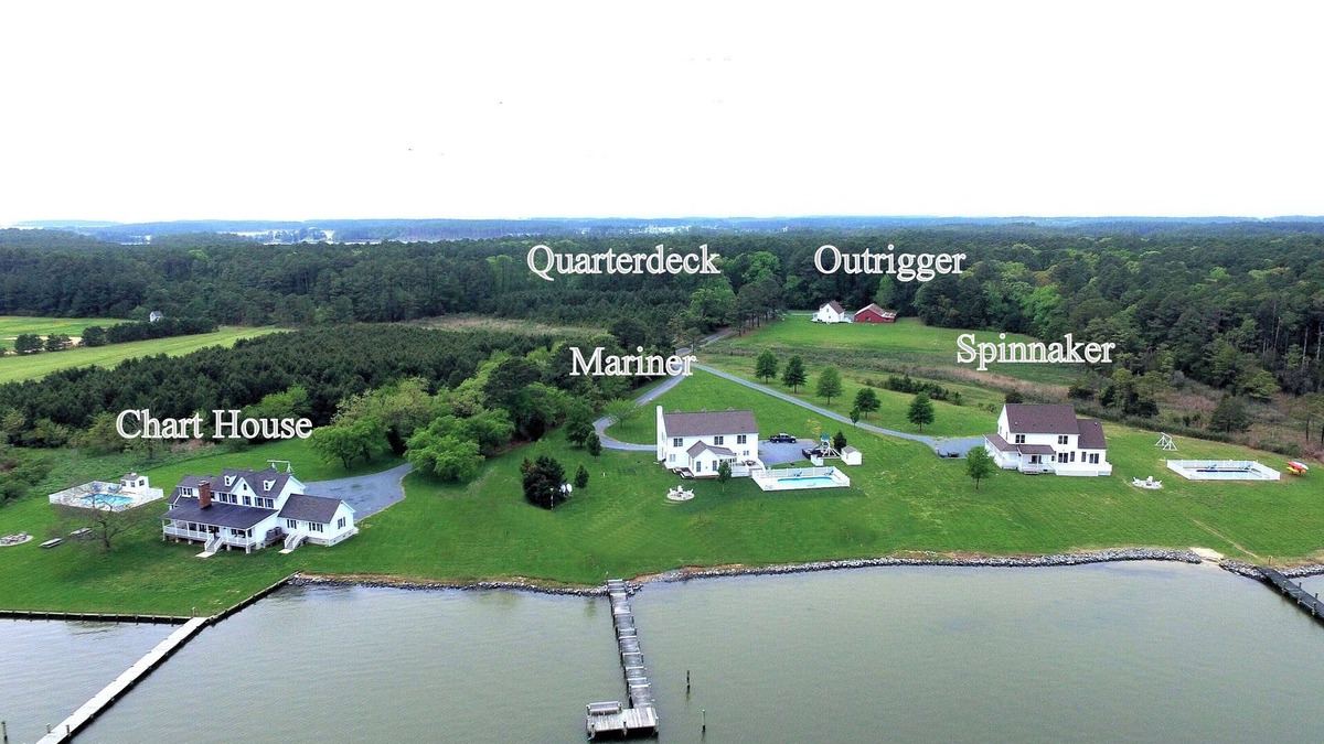 Cambridge House | Weddings/Reunions/Corp & Private Retreats 22 Acre Chesapeake Waterfront Estate
