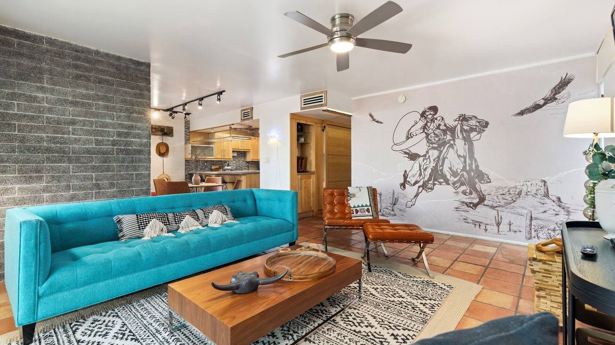 Entertainment District House | Welcome to your Charming Cowboy themed 2-bedroom townhome in Scottsdale, Arizona