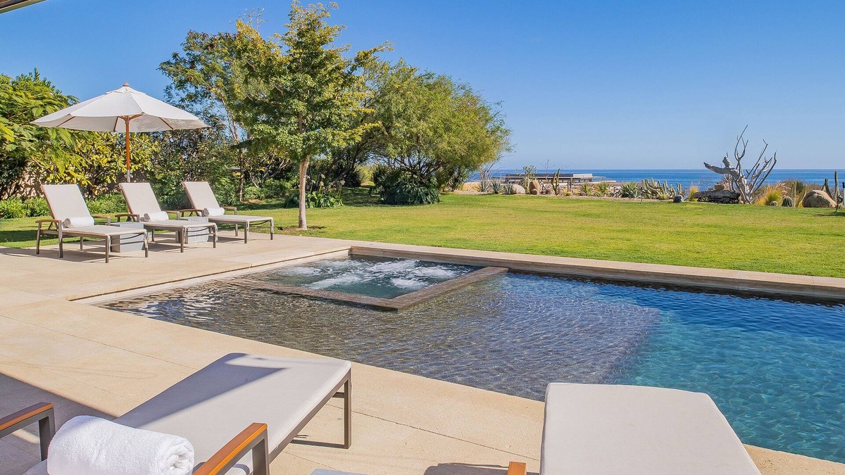 San Jose del Cabo Villa | West Enclave 8: 1 Row Back from Staircase to Beach on Grounds of Luxury Resort.