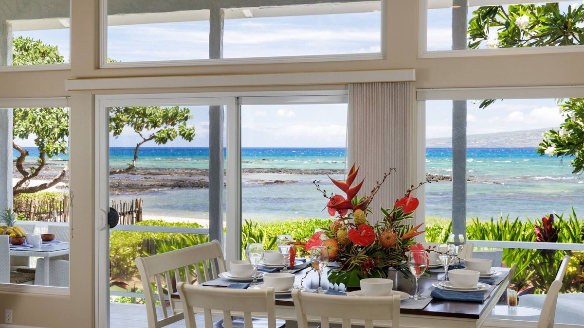 Puako House | Whale's Tail - Fall rates! Beachfront in Magical Puako! Steps to the ocean!