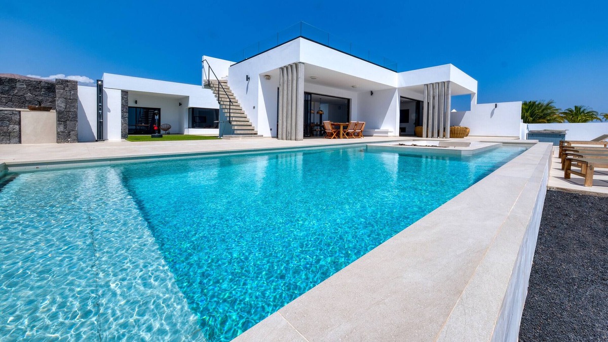 Puerto Calero Villa | White House - Fire pit and private pool By Lanzarote Vacation Homes