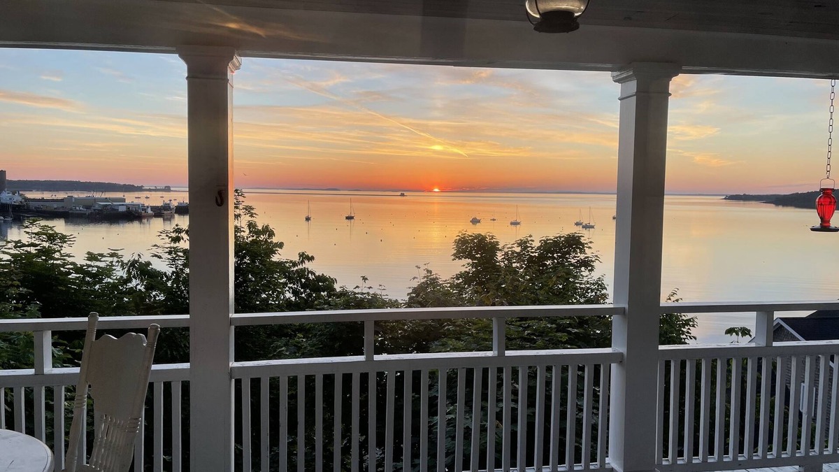Knox County Cottage | Wide ocean views from almost every room.