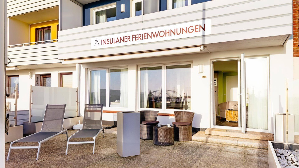 Helgoland Apartment | Wohnung zur Seeseite mit Terrasse - Insulaner Ferienwohnungen