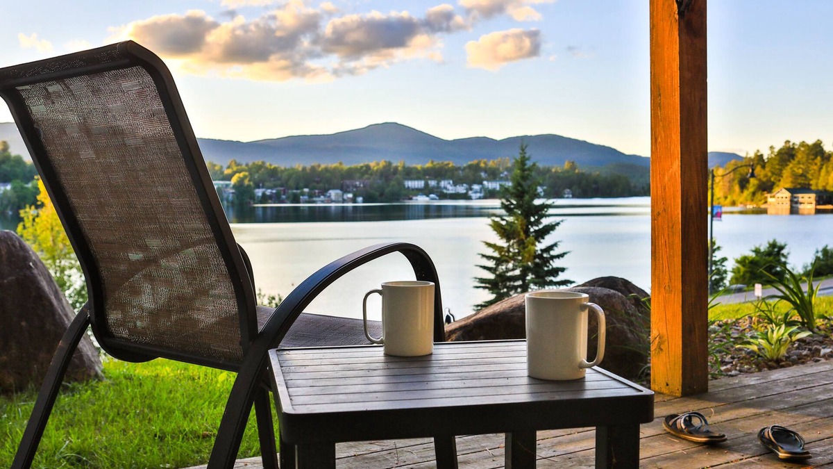Lake Placid Condo | Wolf Jaw Lodge u62- Lake-front Views + Main Street