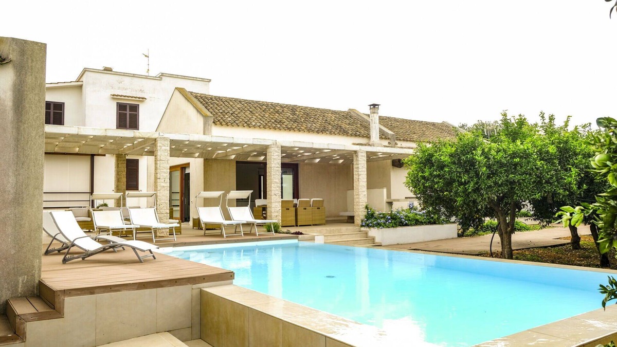 Marsala Villa | Wonderful private villa for 9 people with WIFI, A/C, private pool and TV