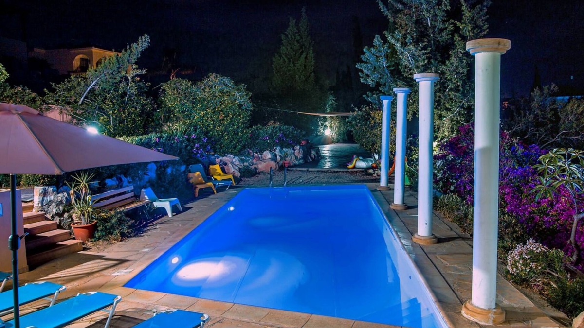 Peyia Town Villa | Wonderful Quiet Area, Completely Privacy, Large Private Pool, Colourful Garden