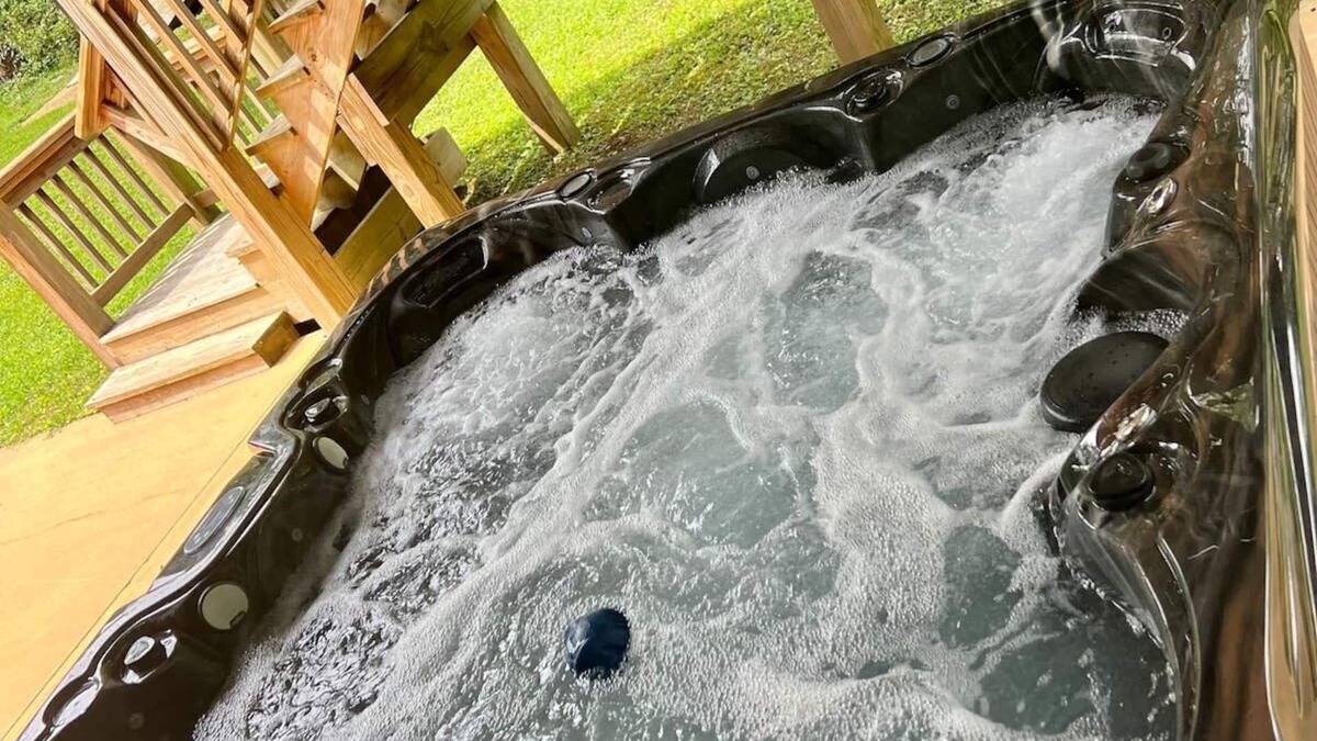 Rising Fawn House | Wooded Retreat with game area and hot tub!