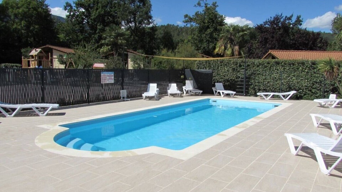 Corneilla-de-Conflent Ski Chalet | Wooden chalets in gite village with terrace, barbecue, swimming pool and air conditioning