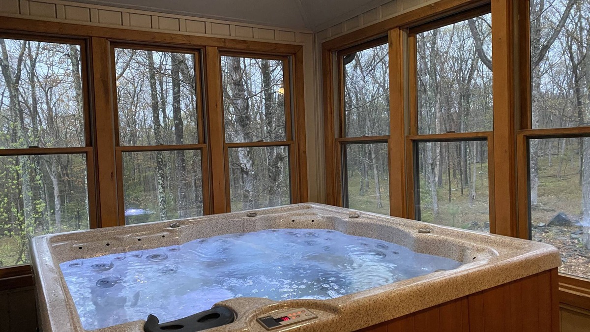 Mt Cobb House | Woodland Cabin Getaway w/FirePit, HotTub, GameRoom Edit