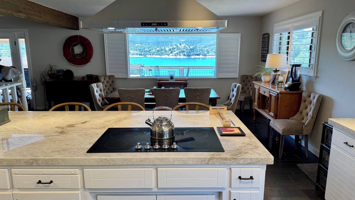 Oak Shores House | Xanadu Lakefront Retreat with covered private dock and slide in its own cove!