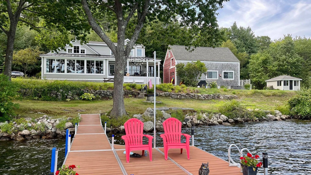 South Casco House | Your Own Private Lakefront Family Compound! - 250' Frontage w/Spectacular Views