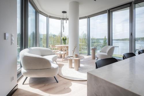 Olsztyn Apartment | Zatoka Premium Elite4Rent apartamenty z panoramicznym widokiem na jezioro i przestronnymi tarasami