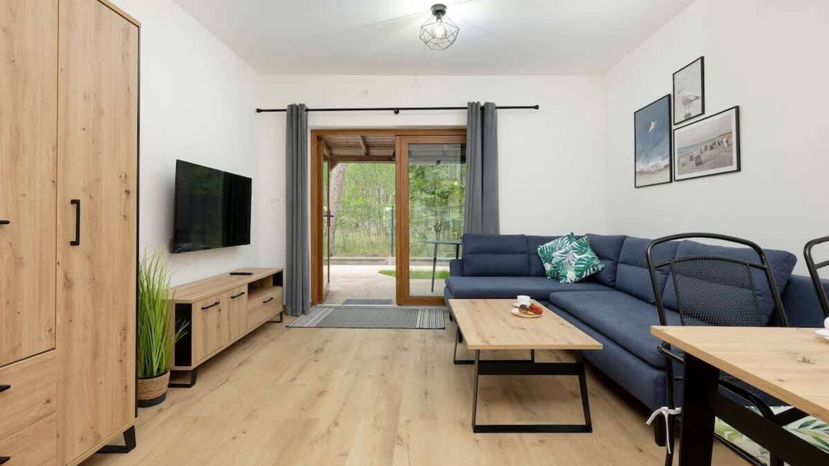 Miedzywodzie Apartment | Zielona 11 Międzywodzie | Family Apartment Close to the Beach | Parking & Terrac