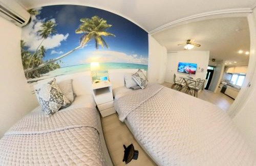 Kadena-cho Apartment | "沖縄の美ら海をイメージしたコンセプトルーム&スマートハウス, 人気のリゾートタウン北谷で暮らすように過ごす, ゆったり64平米2LDK" Villa Blu Okinawa Chatan 2-1 ヴィラブルー沖縄北谷2-1