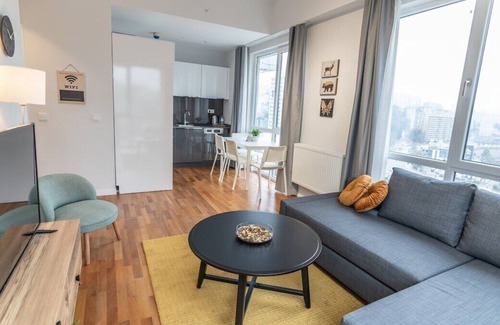 Kagithane Apartment | 1-Bdr Apt with View /Pool/GYM Near Airport Metro