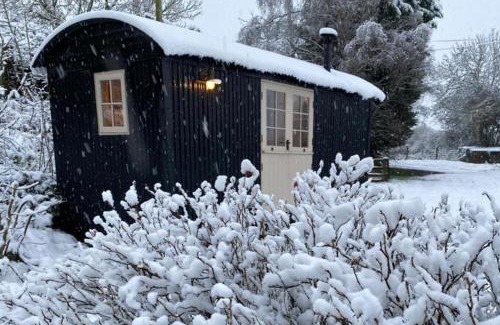 Crawcrook House | 1 Bed Glamping Hut - Firepit Fireplace Views