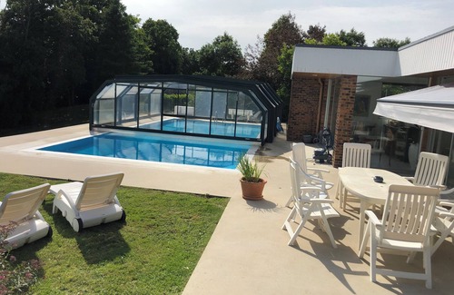 Manneville-sur-Risle House | 1975 ARCHITECT HOUSE renovated with swimming pools on 4000 m2 near HONFLEUR