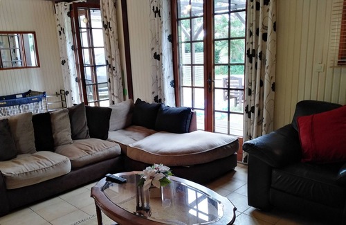 Aubigne-Racan Ski Chalet | 2 bedroom Chalet set in 3 1/2 acres overlooking a tranquil ornamental lake