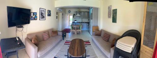 Zafarana Apartment | 2 Bedroom Chalet pool& sea view just steps from the sea fanar de luna ain sokhna