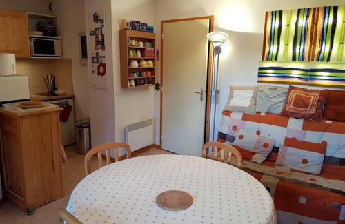 La Joue du Loup Apartment | 200m from ski slopes, 2nd floor, view ski slopes, balcony, tv, ski locker, 36m², La Joue du Loup