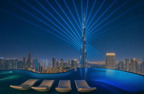 Downtown Dubai Apartment | 2BR - Rooftop Infinity Pool with Burj Khalifa views in Downtown Dubai